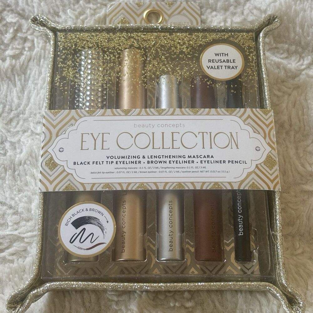 Beauty Concepts Eye Collection With Reusable Try. 5 Piece Set.‎ NEW
